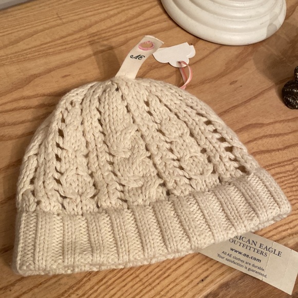 America Eagle hand knit beanie hat OS - Picture 4 of 6